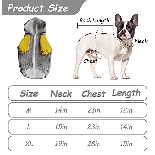 Dog Hoodies Sweatshirt, Winter Coat with Hood, Warm Sweater Cold Weather Puppy Clothes, Pet Cat Pullover with Pocket for… - Image 8