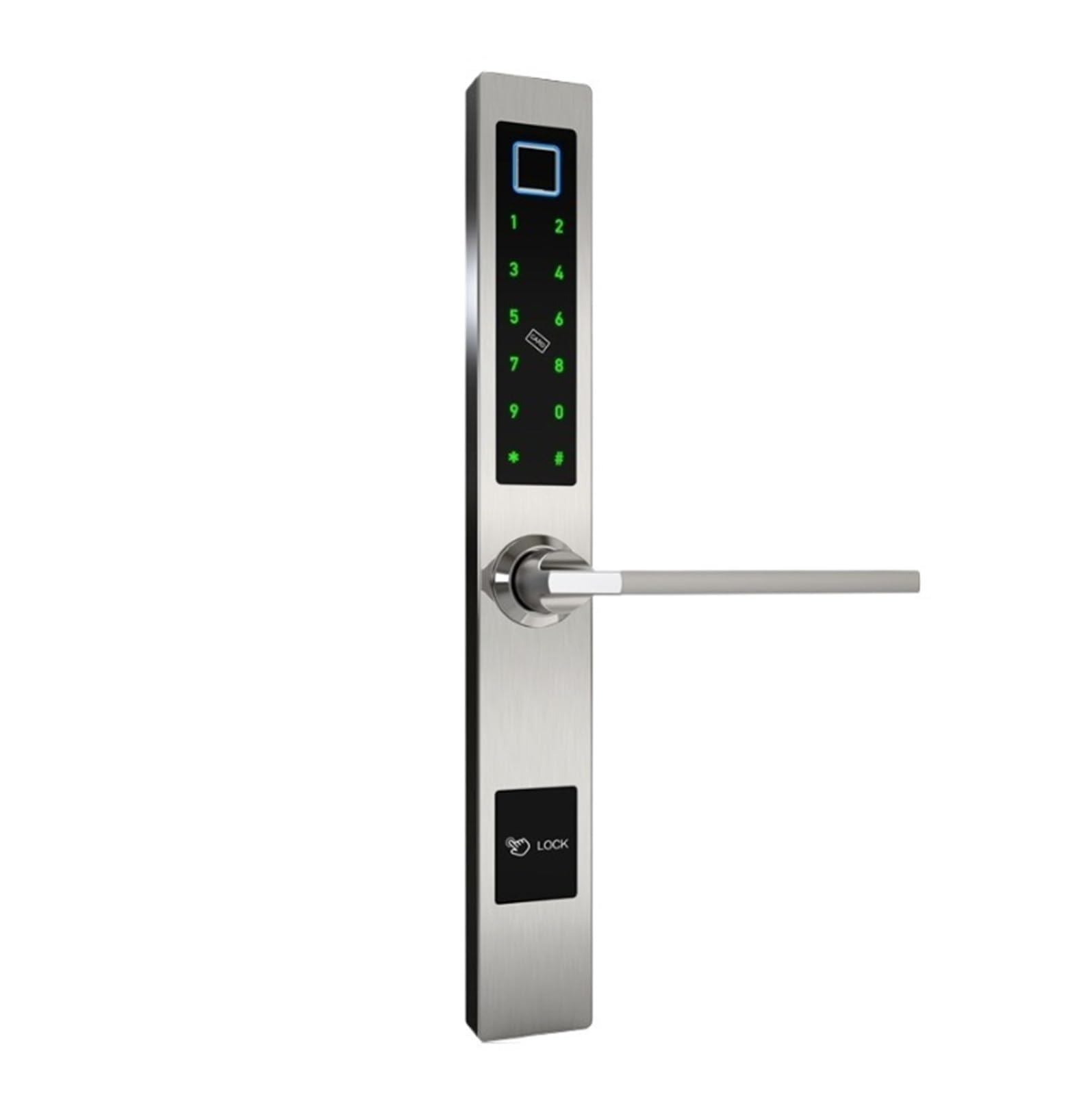 Door Locks Electronic Smart Door Lock Biometric Fingerprint Door Lock App Control, for Bedroom Home Hotel Office smart(Silver)