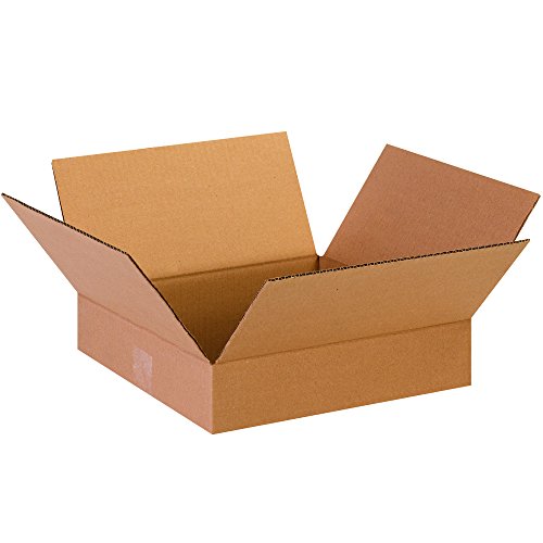 Image of TAPE LOGIC 13 x 13 x 3 Corrugated Cardboard Boxes, Flat 13 inchL x 13 inchW x 3 inchH, Pack of 25 | Shipping, Packaging, Moving, Storage Box for Home or Business, Strong Wholesale Bulk Boxes