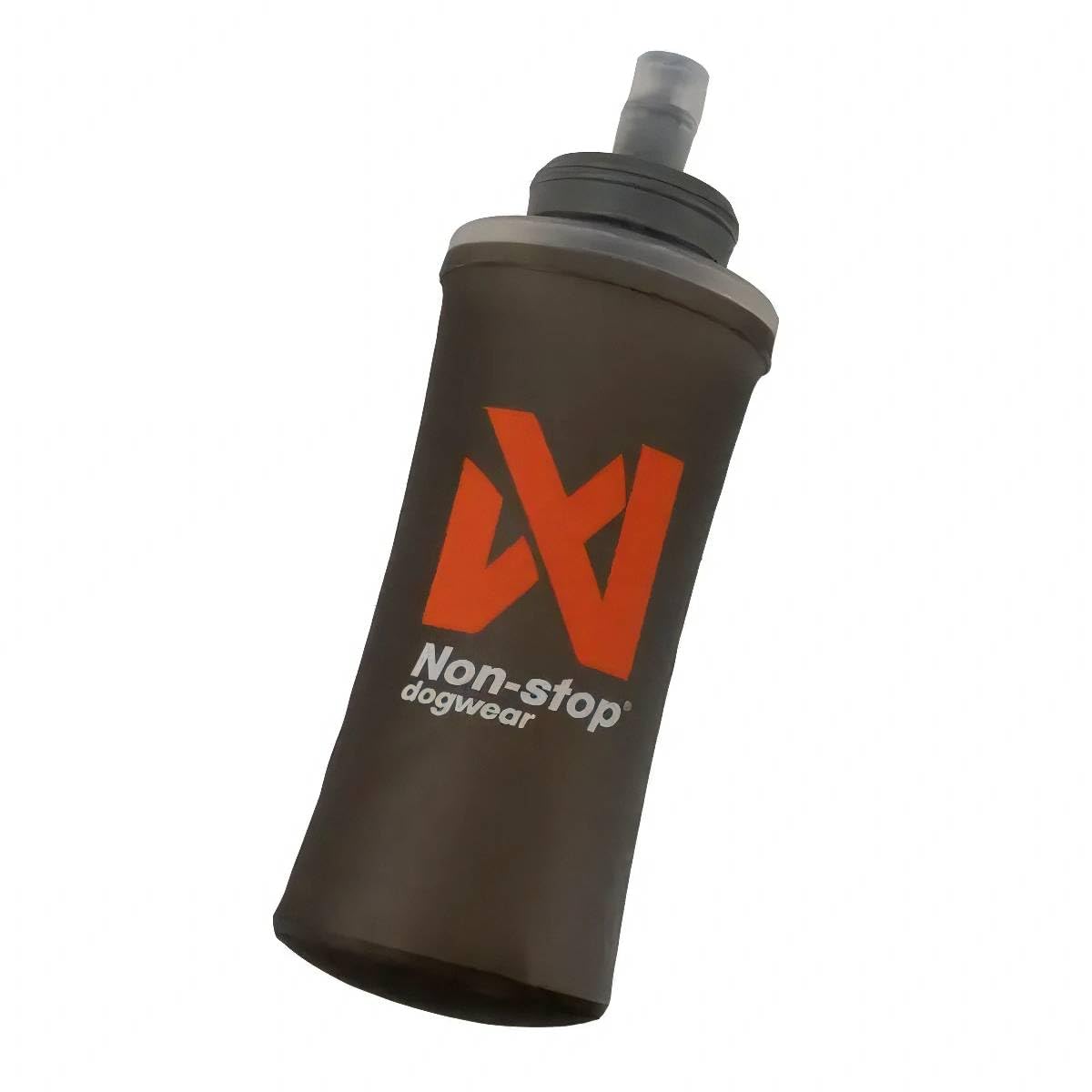 Non-Stop Dogwear Grey Softflask, - 500Ml, Lightweight Collapsible Water Bottle For Dogs, Bpa-Free