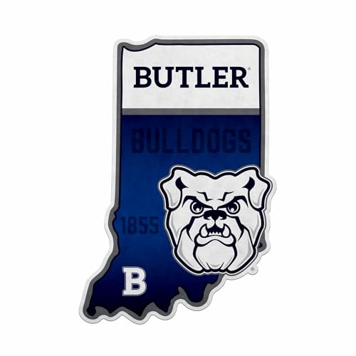 Rico Industries NCAA Butler Bulldogs State Shape Cut Pennant - Home and Living Room Décor - Soft Felt EZ to Hang