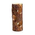 TOKAYIFE Natural Wooden Hamster Tunnel Tube Chew Toy Forest Hollow Tree Trunk for Syrian Hamsters Dwarf Hamster Gerbil Rat Chipmunk (M)