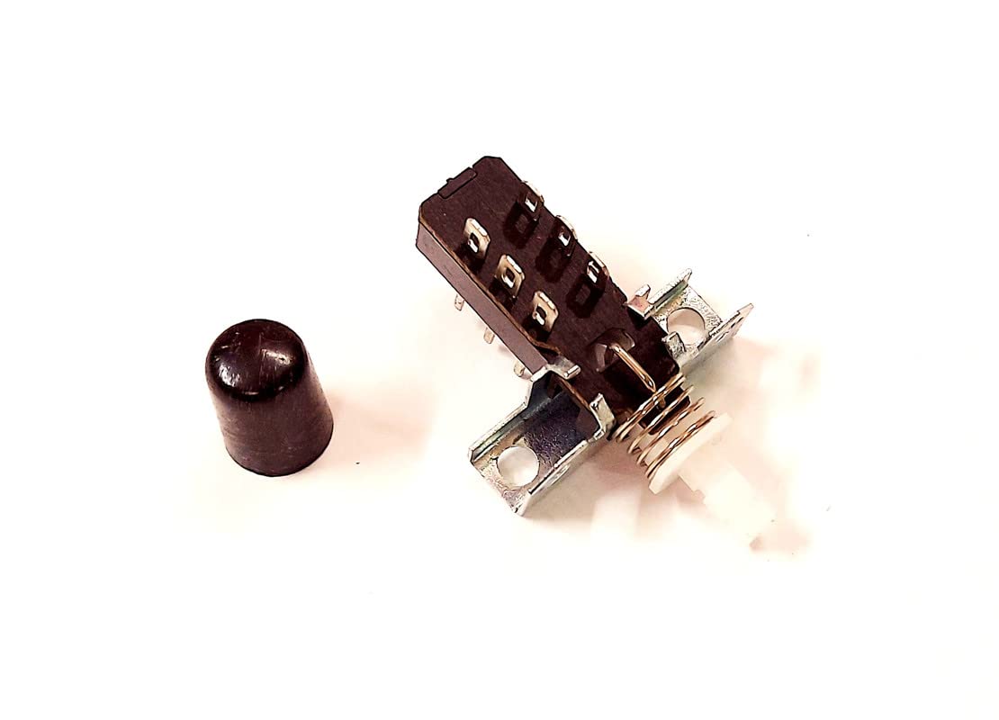 ERH India (Pack of 5) Push ON Off Switch for Amplifiers, Home Theater, DJ etc with Knob 6 Pin Push Switch for Amplifiers - Image 9 thumbnail