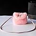 ANKOMINA Little Girls Furry Mini Purse Fashion Faux Fur Fuzzy Crossbody Handbag Shoulder Wallet Bag for Kids Toddlers