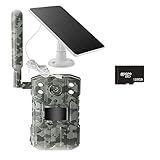 WESLNN Cámara De Rastreo De Caza Solar PIR Detección De Movimiento Cámara De Vida Silvestre Dispositivo De Visión Nocturna IR(Version Add 128G)