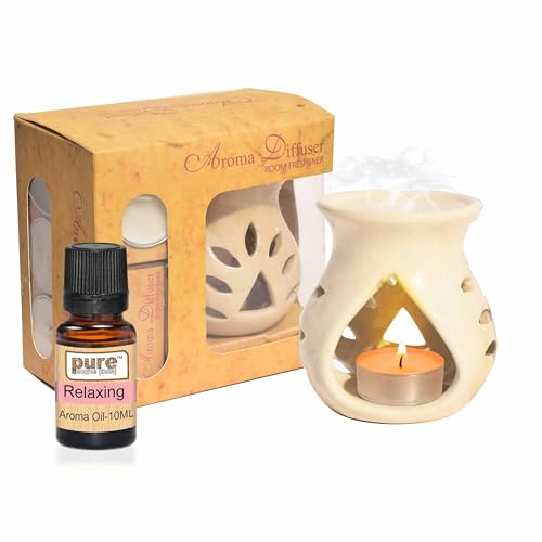 Image of Pure Source India Aroma Set with 10ml Relaxing Aroma Oil and 4 Tea Candles,