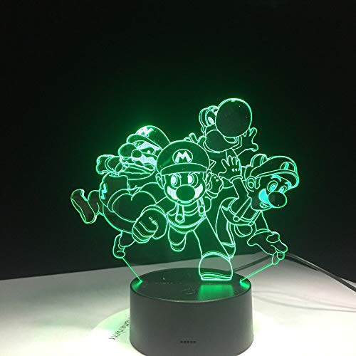 Preisvergleich Produktbild Bruder Luigi Xiaolong Tischlampe Tischlampe Acryl Kinder Geschenk Baby Schlaf Lampe Kindergarten Lampe