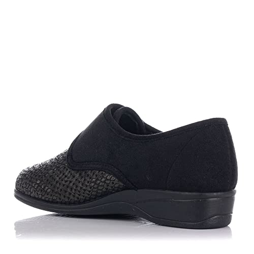 Doctor Cutillas 753A ZAPATILLA ANCHO ESPECIAL MUJER NEGRO 37