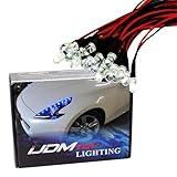 iJDMTOY (20) Ultra Blue 12V LED Emitter Lights Compatible With Headlights Daytime Running Lights Angel Eyes Fog Retrofit DIY use
