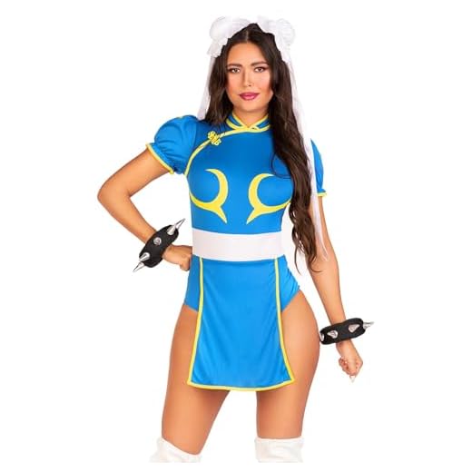 Leg Avenue Disfraz de Street Fighter ChunLi para mujer