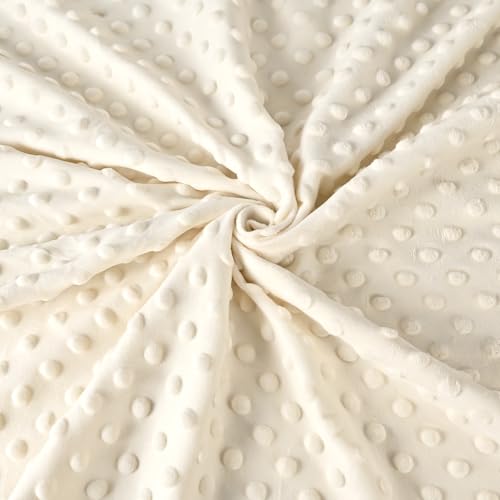 Image of Baby Blanket 40x40 Inches,Muslin Cotton and Minky Dotted Double Layer Soft Receiving Blanket for Newborn Toddler,Hibiscus