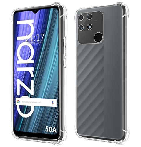 Tumundosmartphone Funda Silicona Antigolpes Transparente para Realme Narzo 50A