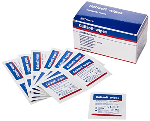 BSN Medical Cuticell 72383-01 Surgical Dressings Sachets, Cutisoft Wipes (Pack of 100)