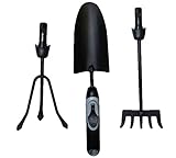 No Name 53001457 Lot de 3 Outils à Fleurs Noir