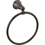 Delta Faucet 73246-RB Woodhurst Towel Ring, SpotShield Venetian Bronze
