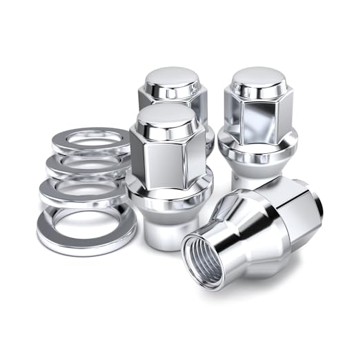 Image of White Knight 7812-4 Chrome M12 x 1.75 ET Bulge Lug Nut, 4 Pack