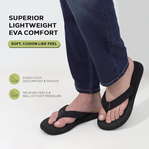 Image of NoStrain Men's Canvas Slippers, Flip Flops & Chappal - Angular Fit