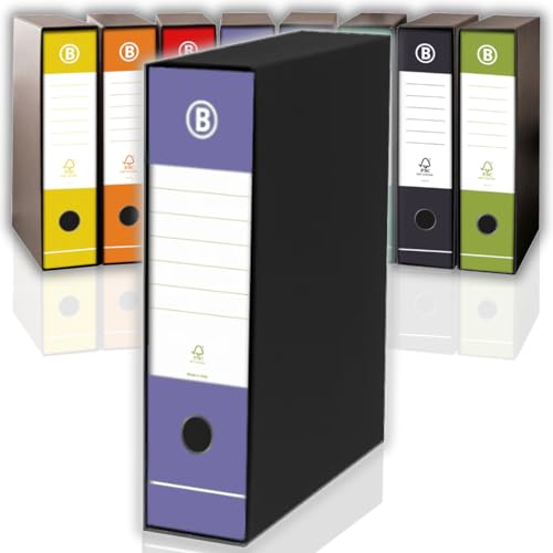 LogicaShop DOX Faldoni Portadocumenti Ufficio con Custodia, Raccoglitore ad Anelli