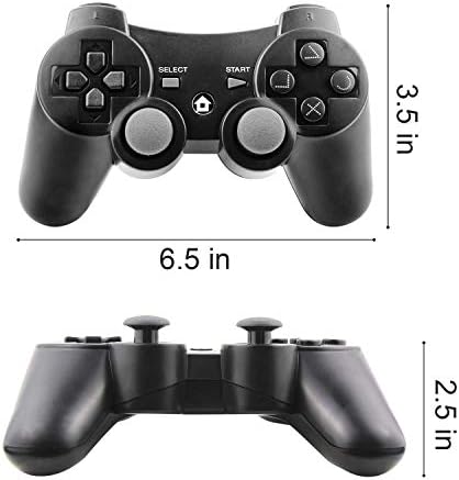 Diswoe P3 Wireless Controller, Wireless Controller for P-station 3 Double Shock Gaming Controller 6-Achsen Bluetooth Gamepad Joystick with Charging Cable for P3 Controller for P-station 3