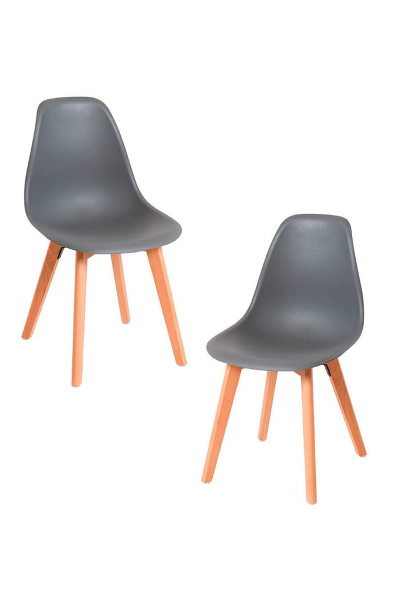 Regalos Miguel - Packs Sillas Comedor - Pack 2 Sillas Kelen - Gris Oscuro
