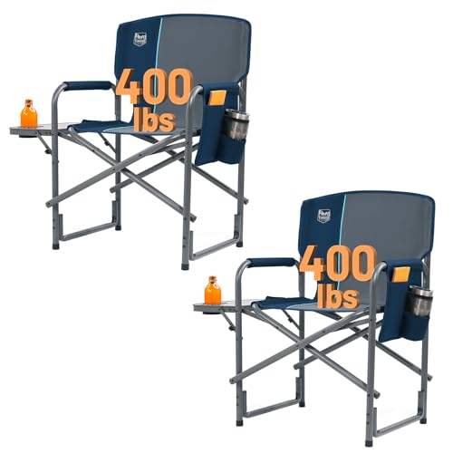Timber Ridge Aluminum Oversized Camping Chair with Side Table