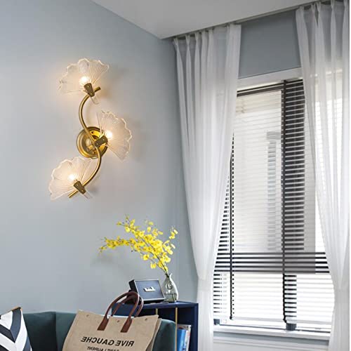 Lámpara de pared creativa de ginkgo para iluminar tu salón moderno 6