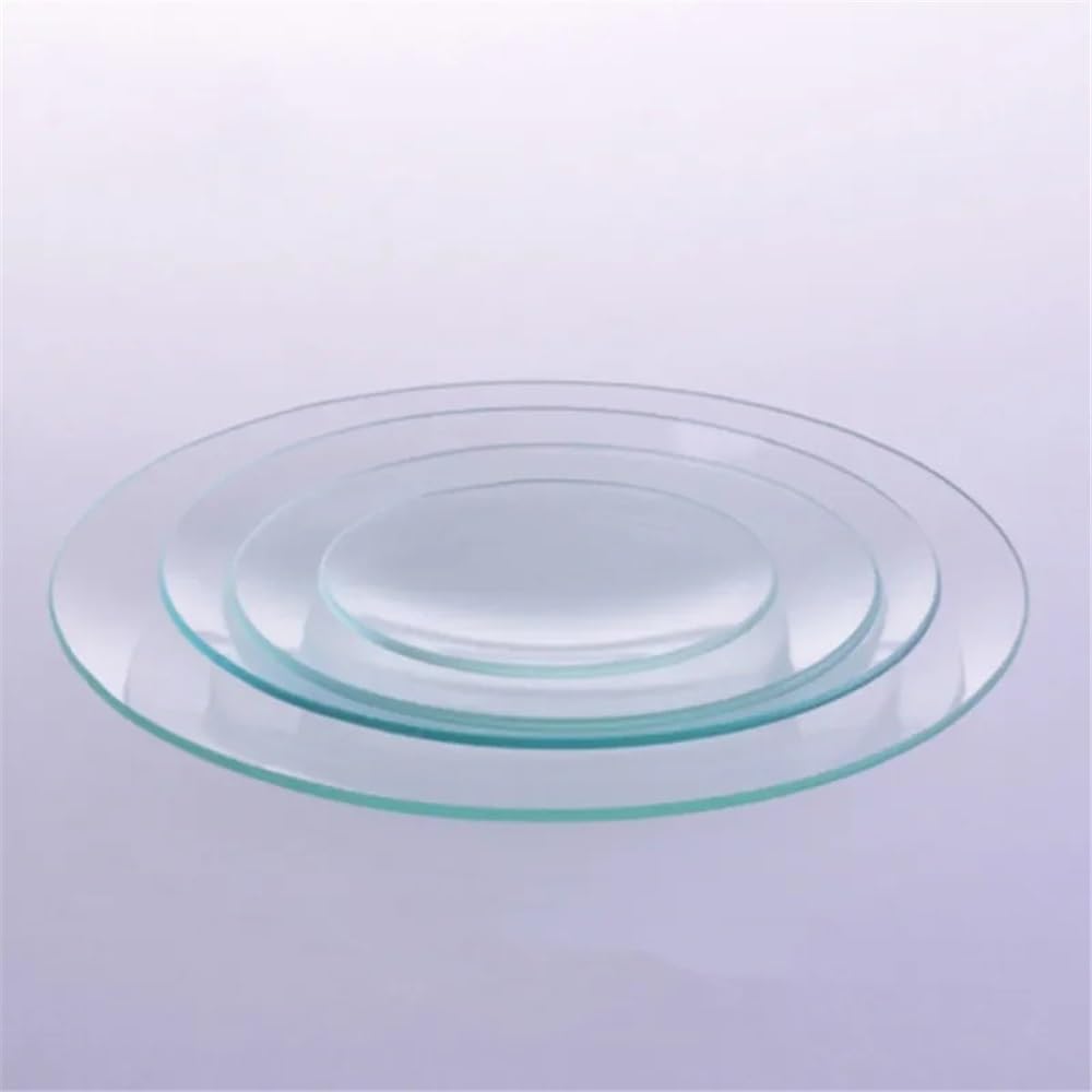 Cristalería de Laboratorio Lote de 10 vasos de vidrio con tapas redondas curvas de 45/50/60/70/80/90/100/120/150 mm(100mm)
