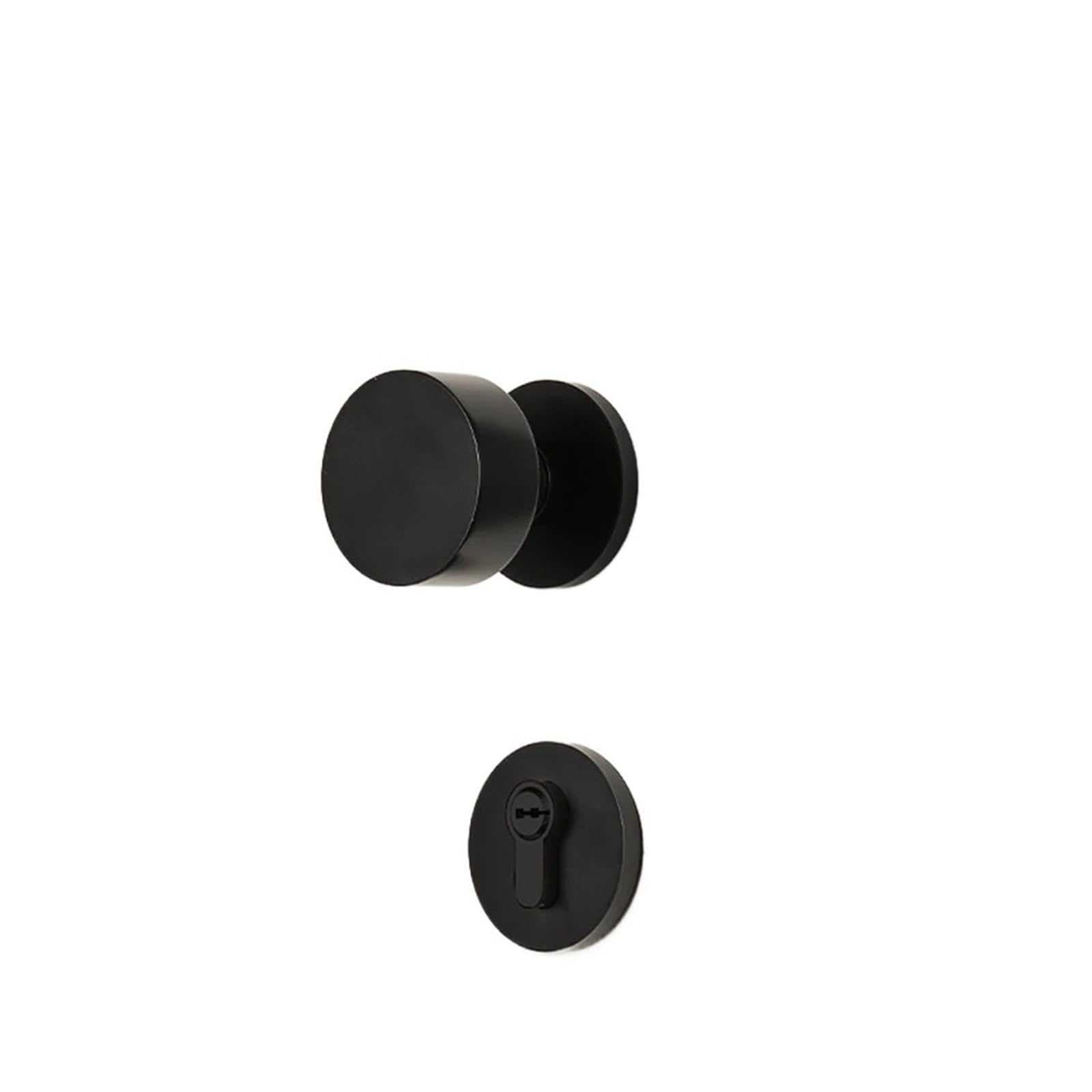 OPTEPYOE Door Lock Handle Solid Brass Indoor Round Hardware(Dummy Lock)