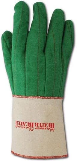 MAGID Heater Beater 26 oz. Green Canvas Hot Mill Gloves, Men's Jumbo - Image 3