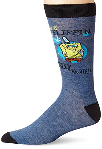 Nickelodeon Men's Spongebob Squarepants Single Crew Socks