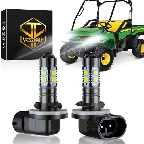 VCSZKXLY Compatible for JD Deere Gator XUV 560E 590E 825i 835E pn AXE1694 Lights, 886/894/896/881 Headlight Bulbs, 6000K Cool White, Plug N Play, 300% Brightness, 2-Pack