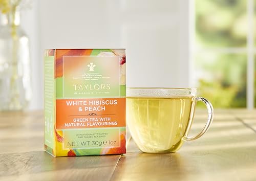 Taylors Of Harrogate ASINPPOSPRME20229 White Hibiscus & Peach Green Tea thumb #2