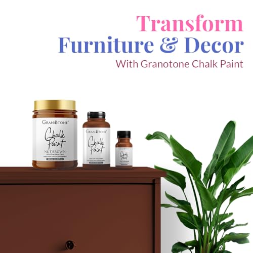 Image of GRANOTONE Chalk Paint Nut Brown 250ml Matte Finish