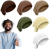 SATINIOR 6 Pcs Spandex Dreadlock Cap Dreadlock Tube Bands Unisex Men Women Elastic Hair Dreads Head Wraps Headbands for Dreads Accessories, 6 Colors(Vivid Color)