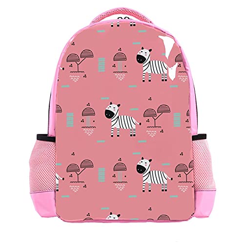 Sac à dos garçon rose au motif griffe de chat mignon pour l'école
