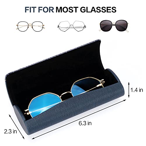 Image of Vemiss Hard Shell Eyeglass Cases, Lightweight Portable Glasses Case for Women Men