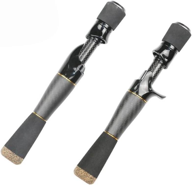 1set Carbon Fiber Grip Spinning Casting Reel Seat Handle Kit Rod Building Component Trout Rod Repair DIY Accessory