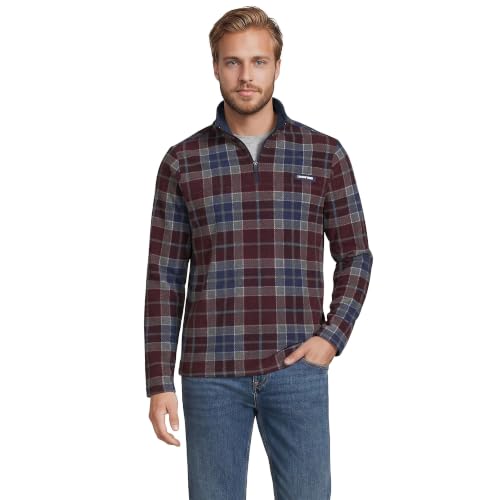 Image of Lands' End Men's Anyweather Fleece Quarter Zip Pullover
