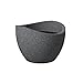 Scheurich Wave Globe, donica na rośliny z tworzywa sztucznego, czarny granit, średnica 40 cm, wysokość 22,2 cm, pojemność 8 l.