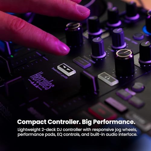 Image of Hercules DJControl Inpulse 200 MK3 DJ Controller - Serato DJ Lite, Apple Music Streaming, Stems and Beatmatch Guide Bundle with Gearlux Case and Austin Bazaar Polishing Cloth