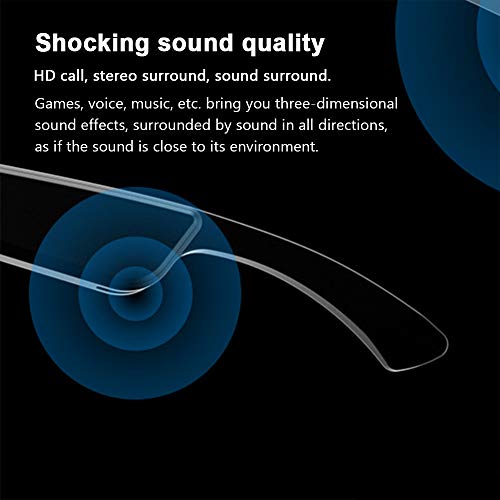 Fone de ouvido, Andoer A2 Frames Smart Wireless Bluetooth 5.0 fone de ouvido Óculos de música Fones