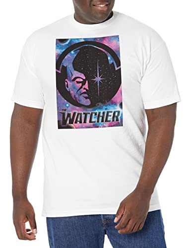 T-shirt Marvel grande taille 3XL blanc avec imprimé The Watcher pour homme