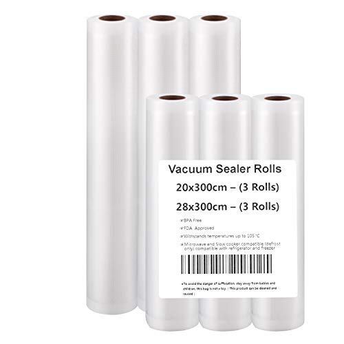 Humbgo Passez l'aspirateur Sealer Rolls 20x300cm (3 Rollen) + 28x300cm (3 Rollen)