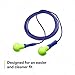 3M E-A-R Push-Ins Earplugs 318-1001, Corded, Poly Bag 100-Pair