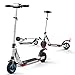 HUABANCHE Monopattino Elettrico Adulti Scooter Elettrico Pieghevole 30 km Monopattini Elettrici Pneumatico a Prova di Esplosione da 8 Pollici, S1 Pro (bianco)