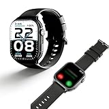 LICAEVEY Smart Watch, Display HD da 1,96 Pollici, Fitness Tracker con Chiamate Bluetooth 5.4 con 50 modalità Sport, Cardiofrequenzimetro Impermeabile IP68 per Uomini e Donne (BLACK)