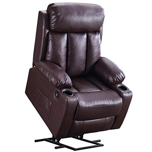 Mcombo Oversized Electric Power Lift Recliner Chair Sofa for Elderly Big and Tall