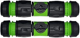 in-Line Valve Kit Hose Connector Pack of 2  Hozelock Compatible Connector for Gardening, Watering, Irrigation  Garden Hose Pipe Shut Off Valve  Heavy Duty and Durable. Set by MYPURECORE