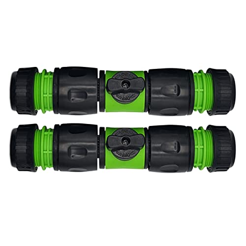 Inline-Ventil-Kit Schlauchverbinder 2 Stück,Hozelock Kompatibler Anschluss für Gartenarbeit, Bewässerung,Gartenschlauch Absperrventil,Strapazierfähig und langlebig Set by MYPURECORE Cover