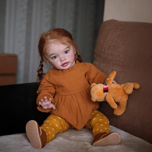 Muñeca bebé realista Reborn de 26 pulgadas con cuerpo de tela miniatura 3